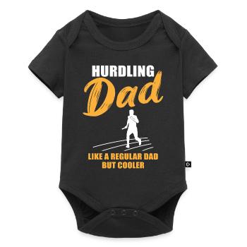 Papa coureur cool disant - Body à manches courtes Premium Bébé - noir - Devant