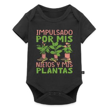 Powered by Grandchildren And Plants Design - Baby Premium short-sleeve bodysuit - black - Front