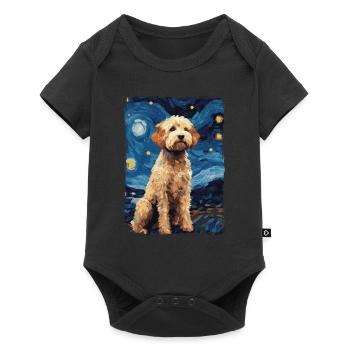 Lagotto Romagnolo Nuit étoilée - Body à manches courtes Premium Bébé - noir - Devant
