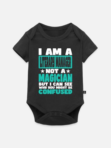 Literarische Leiterin - Baby Premium Kurzarmbody - Schwarz