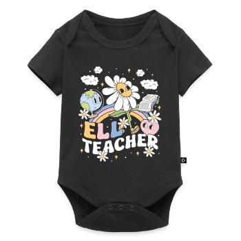 English Teacher English Teacher ELL Teacher - Baby Premium short-sleeve bodysuit - black - Front