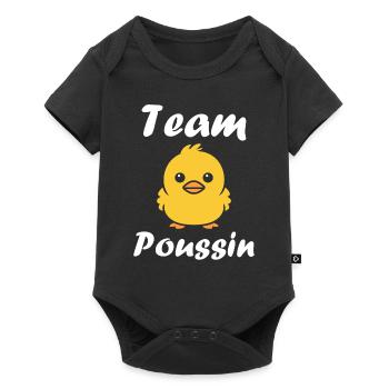 Humour petit poussin - Body à manches courtes Premium Bébé - noir - Devant