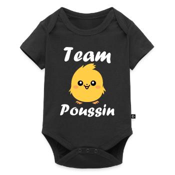 Humour petit poussin - Body à manches courtes Premium Bébé - noir - Devant