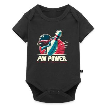 Funny bowling team bowler strike bowling club - Baby Premium short-sleeve bodysuit - black - Front