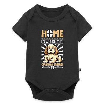 Home - Clumber Spaniel - Baby Premium short-sleeve bodysuit - black - Front