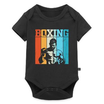 Boxing Retro - Baby Premium short-sleeve bodysuit - black - Front