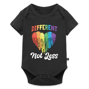 T-shirt de sensibilisation à l’autisme - Body à manches courtes Premium Bébé - noir - Devant