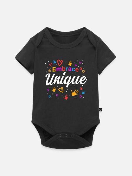 Autismus Geschenkidee - Baby Premium Kurzarmbody - Schwarz