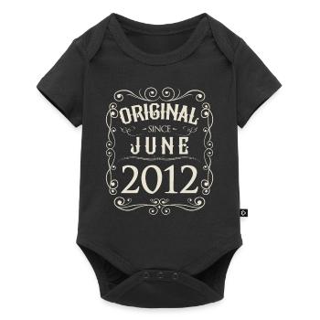 Vintage - Original since June 2012 Birthday - Baby Premium short-sleeve bodysuit - black - Front