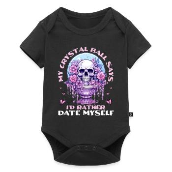 Funny Valentines Quote Pastel Goth Witchcraft Wicc - Baby Premium Kurzarmbody - Schwarz - Vorne
