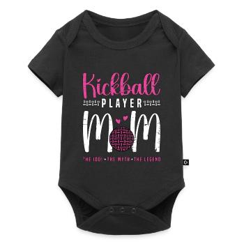 Joueur de kickball Maman L’idole L’amateur de kickball - Body à manches courtes Premium Bébé - noir - Devant