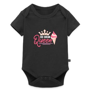 Crème glacée Crème glacée Crème glacée Cadeau d’été - Body à manches courtes Premium Bébé - noir - Devant