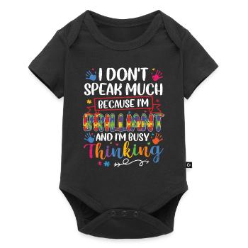 Autism - Baby Premium short-sleeve bodysuit - black - Front