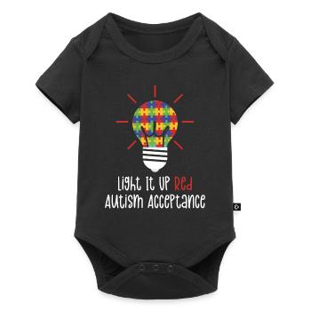 Journée de sensibilisation à l’autisme Cadeau autiste - Body à manches courtes Premium Bébé - noir - Devant