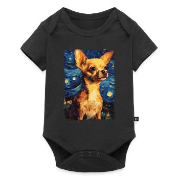 Chihuahua Starry Night - Baby Premium short-sleeve bodysuit - black - Front