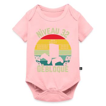 Level 32 Unlocked - Baby Premium short-sleeve bodysuit - rose - Front