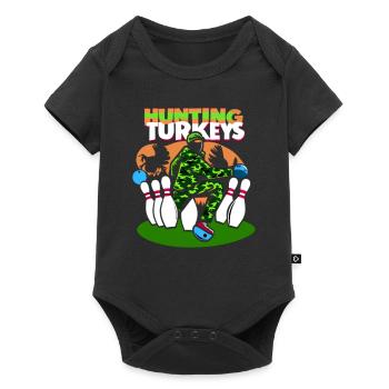 Funny bowling team bowler strike bowling club - Baby Premium short-sleeve bodysuit - black - Front