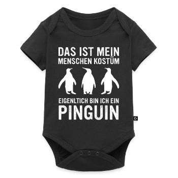 Penguin, Little Penguins, Emperor Penguin - Baby Premium short-sleeve bodysuit - black - Front