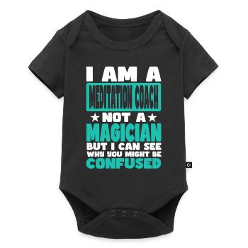 Meditation Coach - Baby Premium short-sleeve bodysuit - black - Front