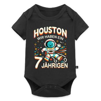 Birthday Gift 7 Years Birthday Boy - Baby Premium short-sleeve bodysuit - black - Front