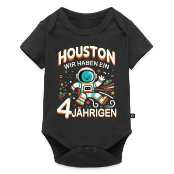 Birthday Gift 4 Years Birthday Boy - Baby Premium short-sleeve bodysuit - black - Front