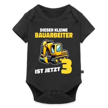 Birthday Gift 3 Years Birthday Boy - Baby Premium short-sleeve bodysuit - black - Front