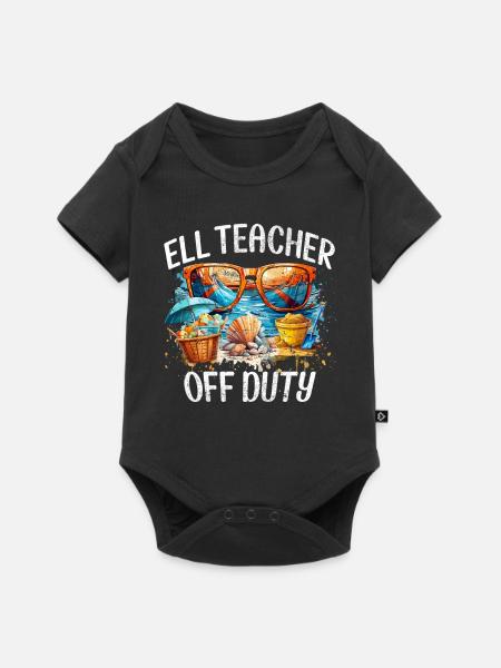 Englischlehrer Urlaub Englischlehrerin - Baby Premium Kurzarmbody - Schwarz