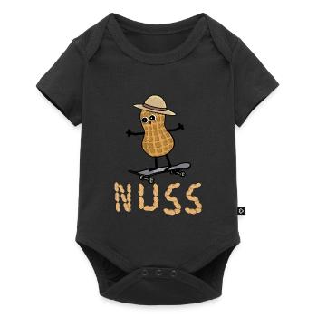 Peanut Skater Skating Teens Kids Kid - Baby Premium short-sleeve bodysuit - black - Front