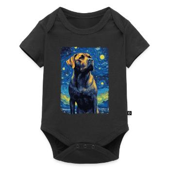 Cane Corso Nuit étoilée - Body à manches courtes Premium Bébé - noir - Devant