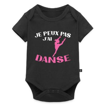 Je Peux Pas J'ai Danse Femme Cadeau - Body à manches courtes Premium Bébé - noir - Devant