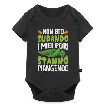 I Don't Sweat My Pores Cry - Chili Cook - Baby Premium short-sleeve bodysuit - black - Front