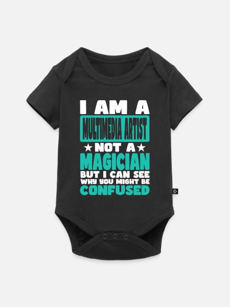 Multimedia-Künstler - Baby Premium Kurzarmbody - Schwarz