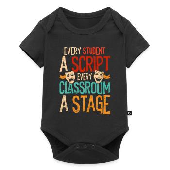 Drama Teacher Student A ScriptClassroom A Stage - Baby Premium short-sleeve bodysuit - black - Front