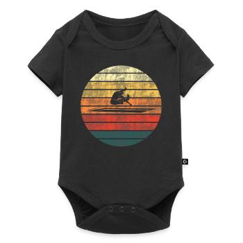 Weitsprung Sonnenuntergang Passion - Baby Premium Kurzarmbody - Schwarz - Vorne