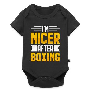 I'm nicer after Boxing - Baby Premium short-sleeve bodysuit - black - Front