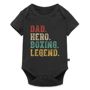 Dad Hero Boxing Legend - Baby Premium short-sleeve bodysuit - black - Front
