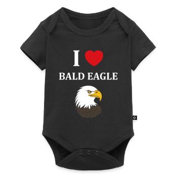Citation humour Oiseau aigle - Body à manches courtes Premium Bébé - noir - Devant