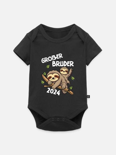 Großer Bruder 2024 - Baby Premium Kurzarmbody - Schwarz