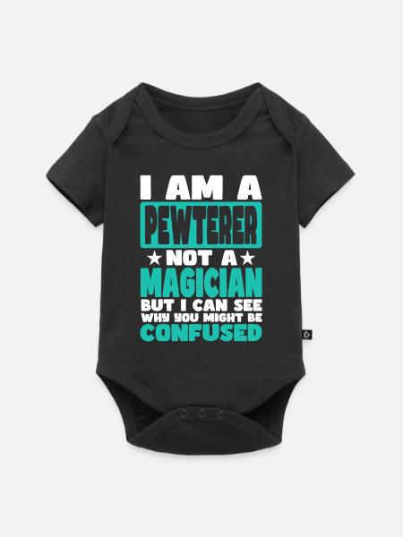 Pewterer - Baby Premium short-sleeve bodysuit - black