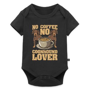 Coonhound Lover No Coffee Hound Dog Coffee Lover - Baby Premium short-sleeve bodysuit - black - Front