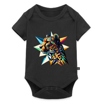 Cheetah - Baby Premium short-sleeve bodysuit - black - Front