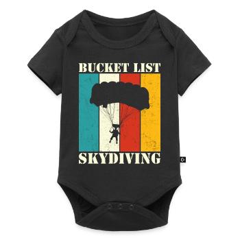 Parachutisme - Body à manches courtes Premium Bébé - noir - Devant