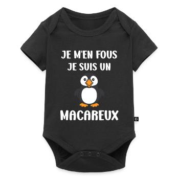 macareux - Body à manches courtes Premium Bébé - noir - Devant