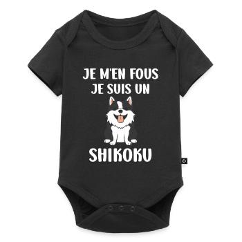 Shikoku - Baby Premium short-sleeve bodysuit - black - Front