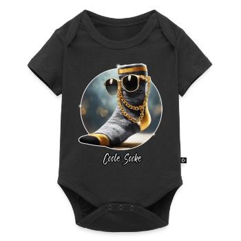 Pun ambiguous german expression – Coole Socke - Baby Premium short-sleeve bodysuit - black - Front