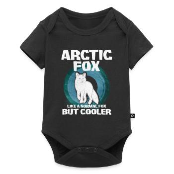 Cute arctic fox gift - Baby Premium short-sleeve bodysuit - black - Front