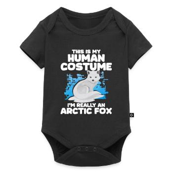 Cute arctic fox gift - Baby Premium short-sleeve bodysuit - black - Front