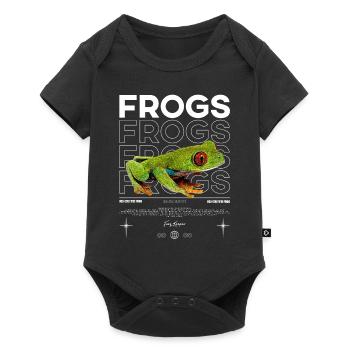 Red Eyed Tree Frog Streetwear Frog Keeper - Baby Premium short-sleeve bodysuit - black - Front