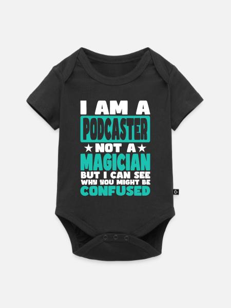 Podcaster - Baby Premium Kurzarmbody - Schwarz
