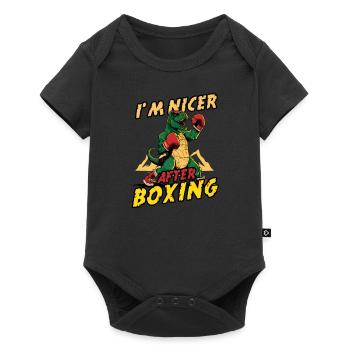 Boxing Nicer After Boxing - Baby Premium short-sleeve bodysuit - black - Front